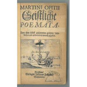 OPITIUS Martin, Geistliche Poemata.