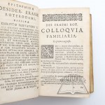 ERASMUS Roterodamus, Desiderii Erasmi Roterodami Colloqvia familiaria, nuncemendatoria, quibus acedunt nota recognita &amp; aucta a Davide Constantio.