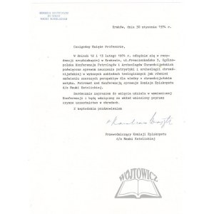 WOJTYŁA Karol (1920 - 2005), Metropolit von Krakau, seit 1978 Papst Johannes Paul II., Autogramm.