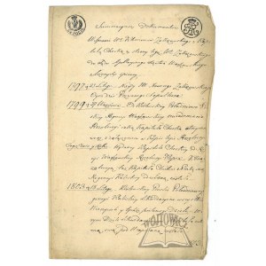 (PODDĘBICE, Chocz). Sumary of documents of Klemens Zakrzewski of Poddębice