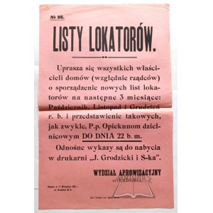 LISTY lokatorów. Nr 86.