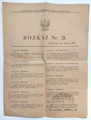 ORDER No. 21 Command of the Polish Forces for Eastern Galicia.
