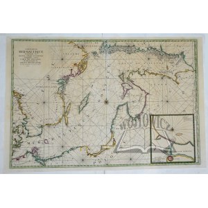 (BAŁTYK). Carte de la Mer Baltique, Contenant les bancs, isles et costes Comprises entre l'Isle de Zelande et l'Extremité du Golfe de Finlande. Levee et Gravee Par Ordre du Roy, a Paris.