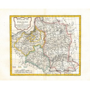 (POLSKA). Royaume de Pologne divise selon les Partages faits en 1772, 1793 et 1795 entre la Russie, la Prusse et l'Autriche.
