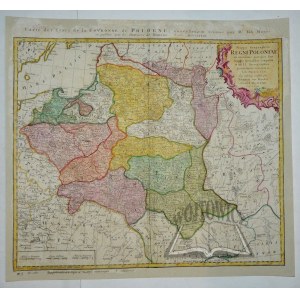 (POLEN). Mappa geographica Regni Poloniae ex novissimis quot sunt mappis specialibus composita