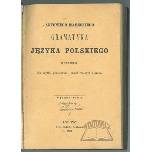 MAŁECKI Antoni, Gramatyka języka polskiego.