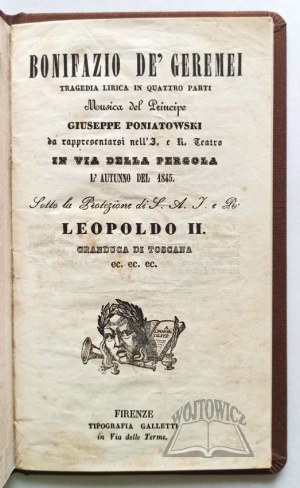 PONIATOWSKI Joseph Michael, Bonifazio de'Geremi.
