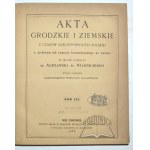 Grodzkie a Ziemskie AKTA z čias Poľskej republiky