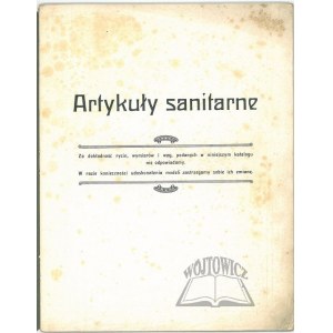 (KATALOG artykułów przemysłowych). Artykuły sanitarne.