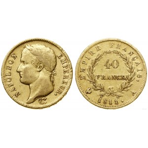 Francja, 40 franków, 1811 A, Paryż