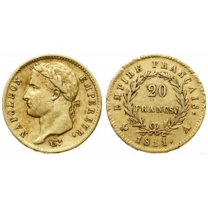 Francja, 20 franków, 1811 A, Paryż