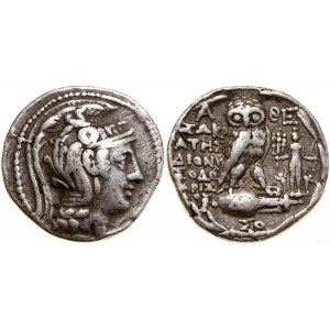 Grecja i posthellenistyczne, tetradrachma, 116-115 pne, Ateny