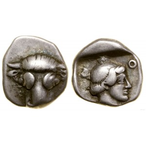 Grecja i posthellenistyczne, triobol, ok. 460-430 pne