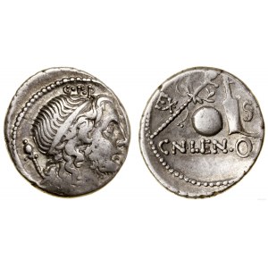 Roman Republic, denarius, 76-75 B.C., minted in Spain?
