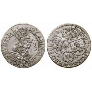 Polska, szóstak, 1662 AT, Kraków