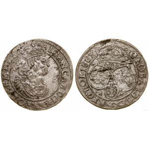 Polska, szóstak, 1663 AT, Kraków