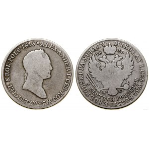 Polska, 5 złotych, 1833 KG, Warszawa