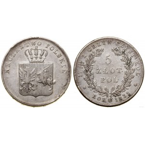 Polska, 5 złotych, 1831 KG, Warszawa