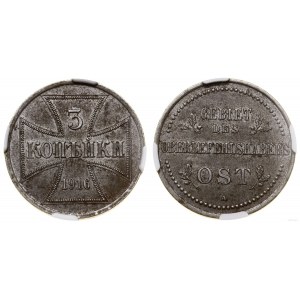 Polska, 3 kopiejki, 1916 A, Berlin