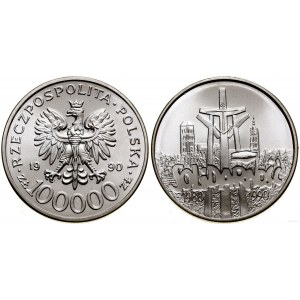 Polska, 100.000 złotych, 1990, USA