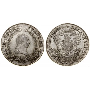Österreich, 20 krajcars, 1806 B, Kremnica