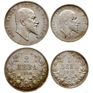 Bułgaria, zestaw 2 monet, 1910, Wiedeń
