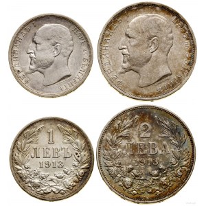 Bulgaria, set of 2 coins, 1913, Vienna