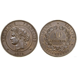 Francja, 10 centymów, 1872 A, Paryż