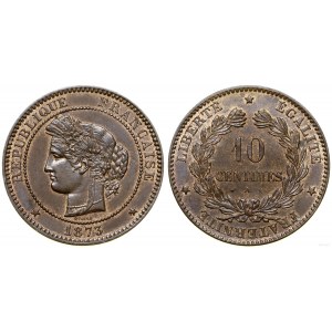 Francja, 10 centymów, 1873 A, Paryż