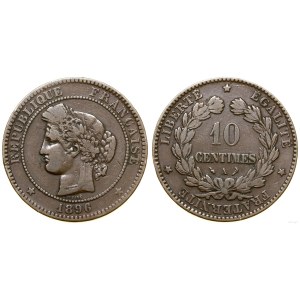 Frankreich, 10 Centimes, 1896 A, Paris