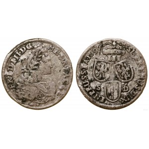 Germany, 3 pennies, 1696 SD, Königsberg