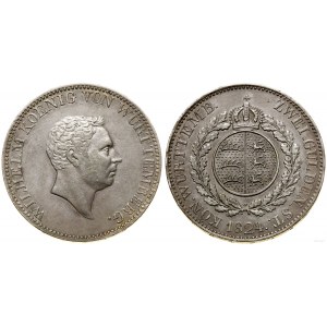Deutschland, 2 Gulden (Doppelgulden), 1824, Stuttgart