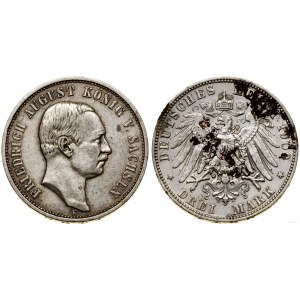 Niemcy, 3 marki, 1909 E, Muldenhütten