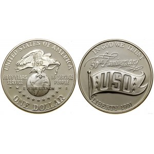 United States of America (USA), $1, 1991 S, San Francisco