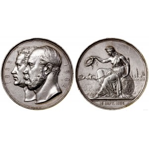 Silesia, medal to commemorate the 50th anniversary of the Silesian Horse Racing Society, 1882