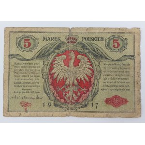 5 Polnische Mark 1917.