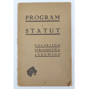 Program i Statut Polskiego Stronnictwa Ludowego