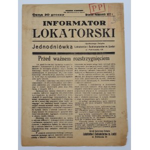 Jednodniówka Informator Lokatorski