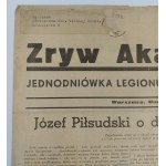 The one-day bulletin of the Legion of Polish Youth Academic Rise