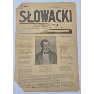 Jednodniówka Słowacki