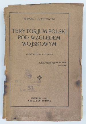 Roman Umiastowski, Terytorjum Polski pod względem wojskowym