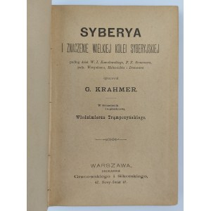 G. Krahmer, Syberya i znaczenie Wielkiej Kolei Syberyjskiej