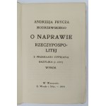 Andrzej Frycz Modrzewski, O naprawie Rzeczypospolitej, nach einer Übersetzung von Cyprian Bazylik (r. 1577)