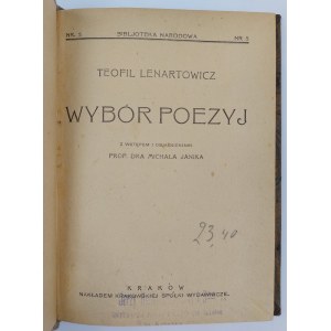 Teofil Lenartowicz, Wybór Poezyj