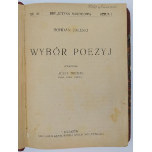 Bohdan Zaleski, Wybór Poezyj
