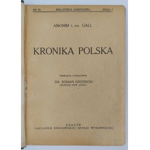 Anonim P. Zw. Gall, Kronika Polska