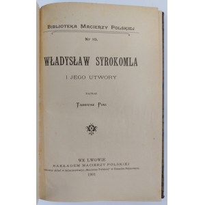 Tadeusz Pini, Władysław Syrokomla and his works