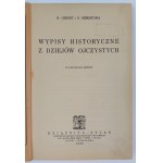 B. Gebert i G. Gebertowa, Wypisy historyczne z dziejów ojczystych