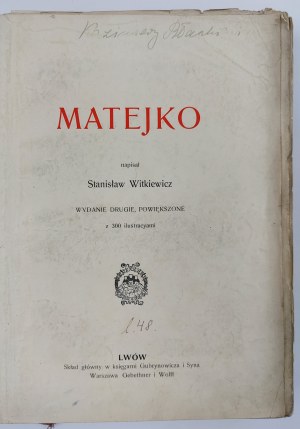 Stanislaw Witkiewicz, Matejko