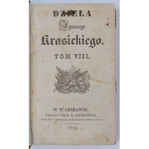 Ignacy Krasicki, Dzieła Ignacego Krasickiego Tom VIII.